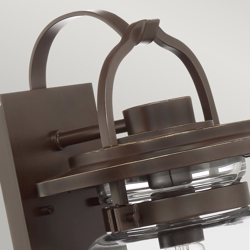 Quintiesse - Applique murale d'extérieur LASALLE M 1xE27/60W/230V IP44 bronze