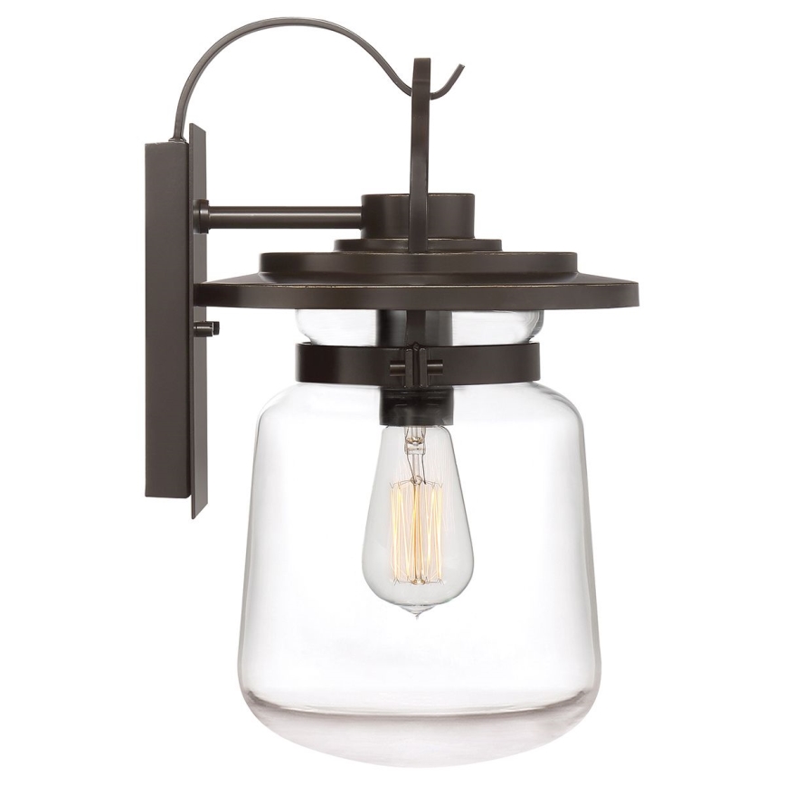 Quintiesse - Applique murale d'extérieur LASALLE M 1xE27/60W/230V IP44 bronze