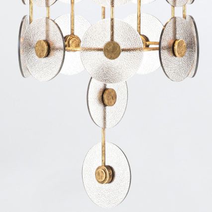 Quintiesse - Lustre à chaîne MERIDIAN 9xE14/40W/230V Ø 57,2 cm doré