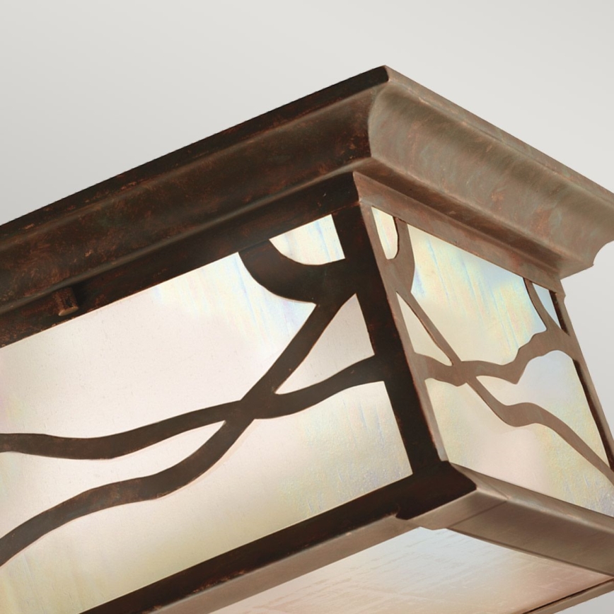 Quintiesse - Plafonnier extérieur MORRIS 2xE27/60W/230V IP44, bronze