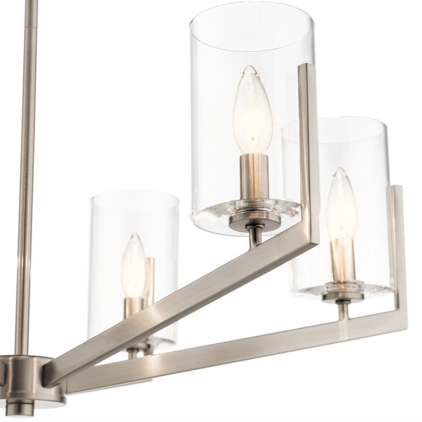 Quintiesse - Suspension sur tige NYE 6xE14/40W/230V Ø 71,1 cm chrome mat