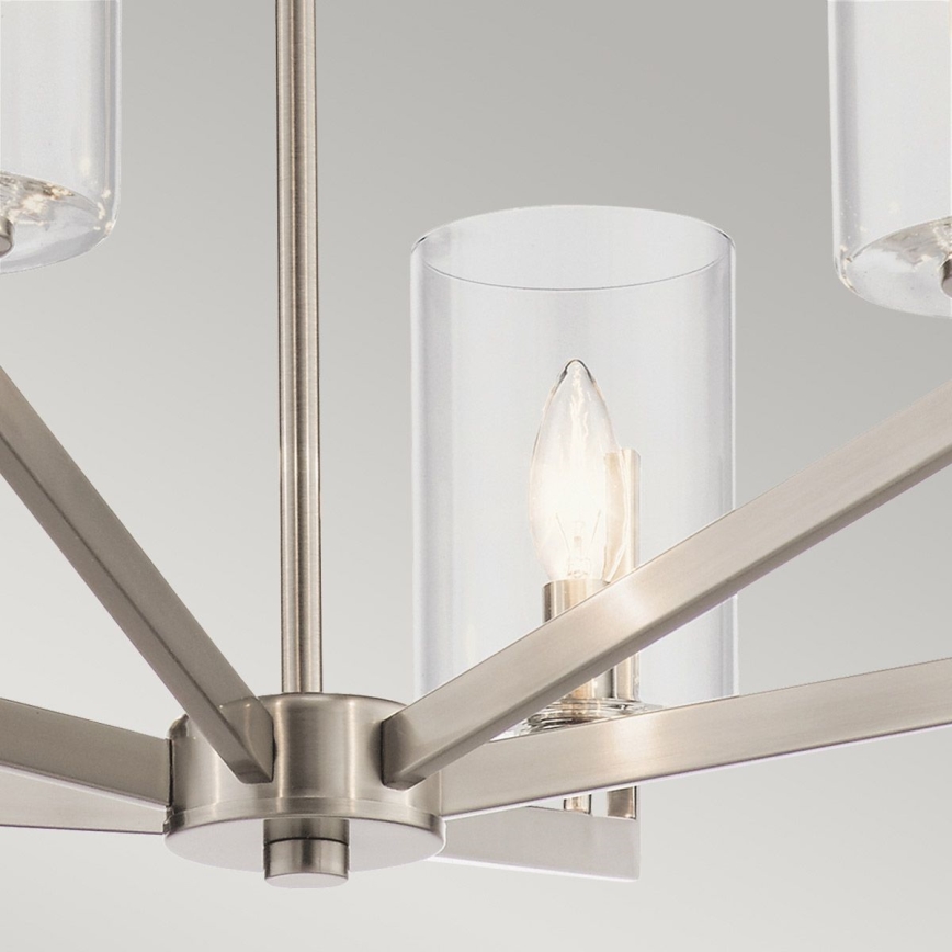 Quintiesse - Suspension sur tige NYE 6xE14/40W/230V Ø 71,1 cm chrome mat