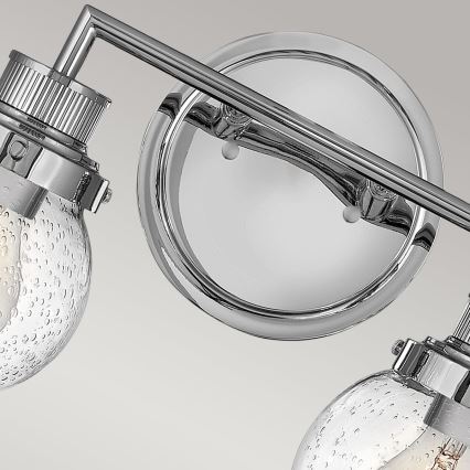 Quintiesse - Applique murale pour salle de bains POPPY 2xE27/60W/230V IP44 chrome brillant