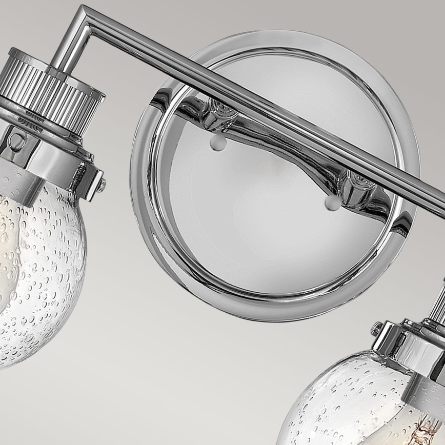 Quintiesse - Applique murale pour salle de bains POPPY 2xE27/60W/230V IP44 chrome brillant