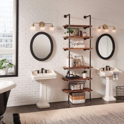 Quintiesse - Applique murale pour salle de bains POPPY 3xE27/60W/230V IP44 dorée