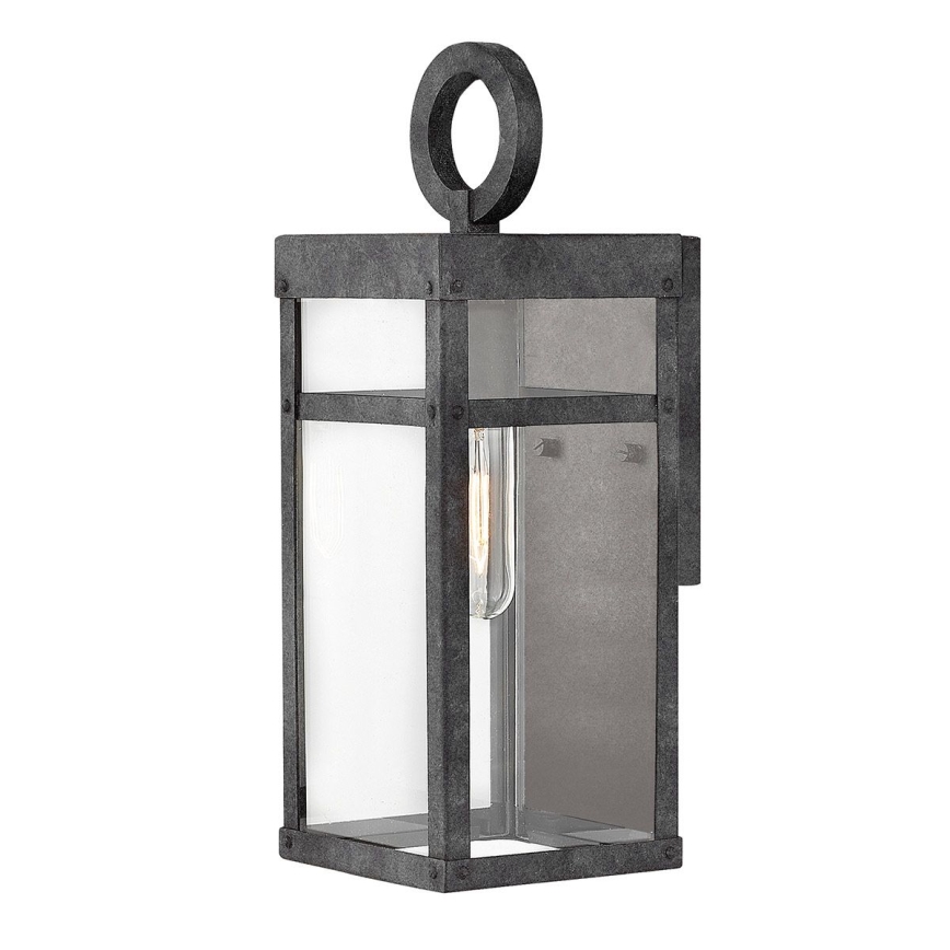 Quintiesse - Applique murale d'extérieur PORTER M 1xE27/60W/230V IP44 noire