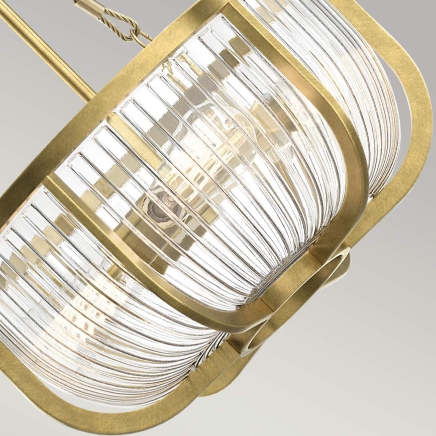 Quintiesse - Lustre sur chaîne ROUX 3xE27/60W/230V Ø 40,6 cm doré