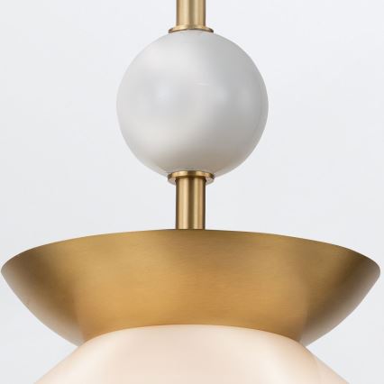 Quintiesse - Lustre sur tige SAUCER M 1xE27/40W/230V Ø 36,6 cm doré