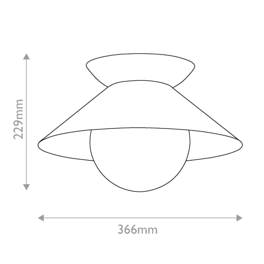 Quintiesse - Plafonnier SAUCER 1xE27/40W/230V Ø 36,6 cm doré