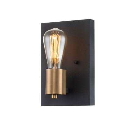 Quintiesse - Applique murale SILAS 1xE27/60W/230V noir/doré