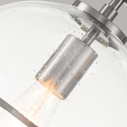 Quintiesse - Plafonnier SOMERSET 1xE27/60W/230V Ø 28,2 cm chrome mat