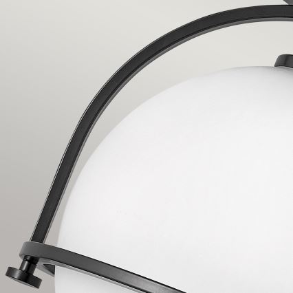 Quintiesse - Plafonnier SOMERSET 1xE27/60W/230V Ø 28,2 cm noir