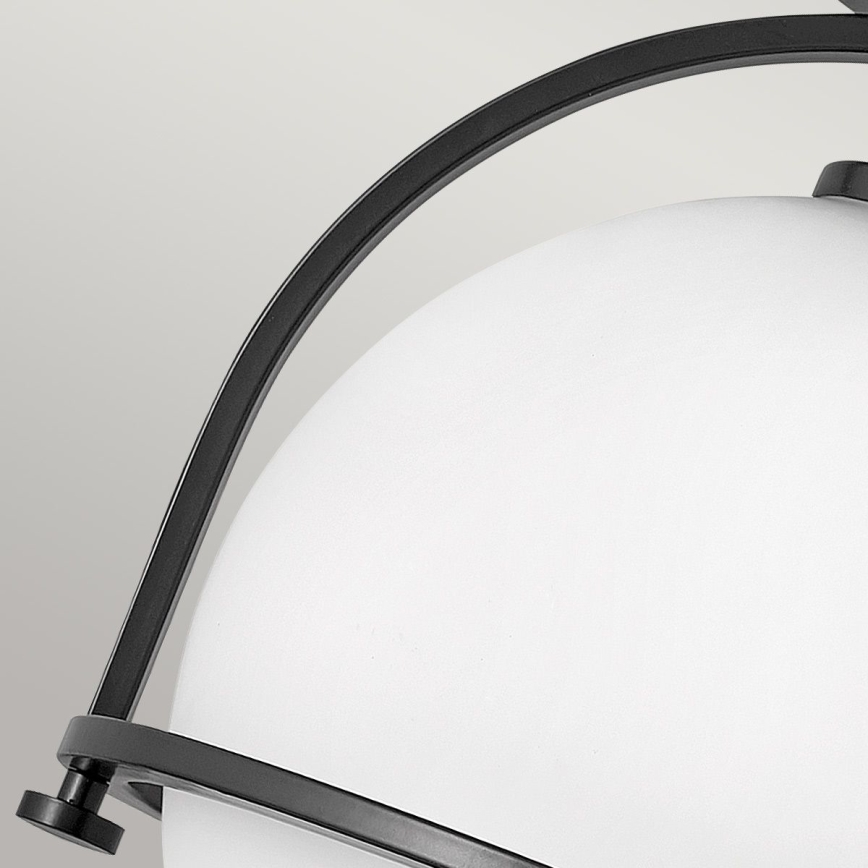 Quintiesse - Plafonnier SOMERSET 1xE27/60W/230V Ø 28,2 cm noir