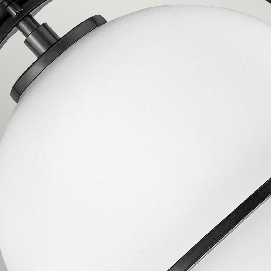 Quintiesse - Plafonnier SOMERSET 1xE27/60W/230V Ø 28,2 cm noir