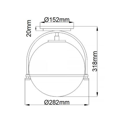 Quintiesse - Plafonnier SOMERSET 1xE27/60W/230V Ø 28,2 cm noir