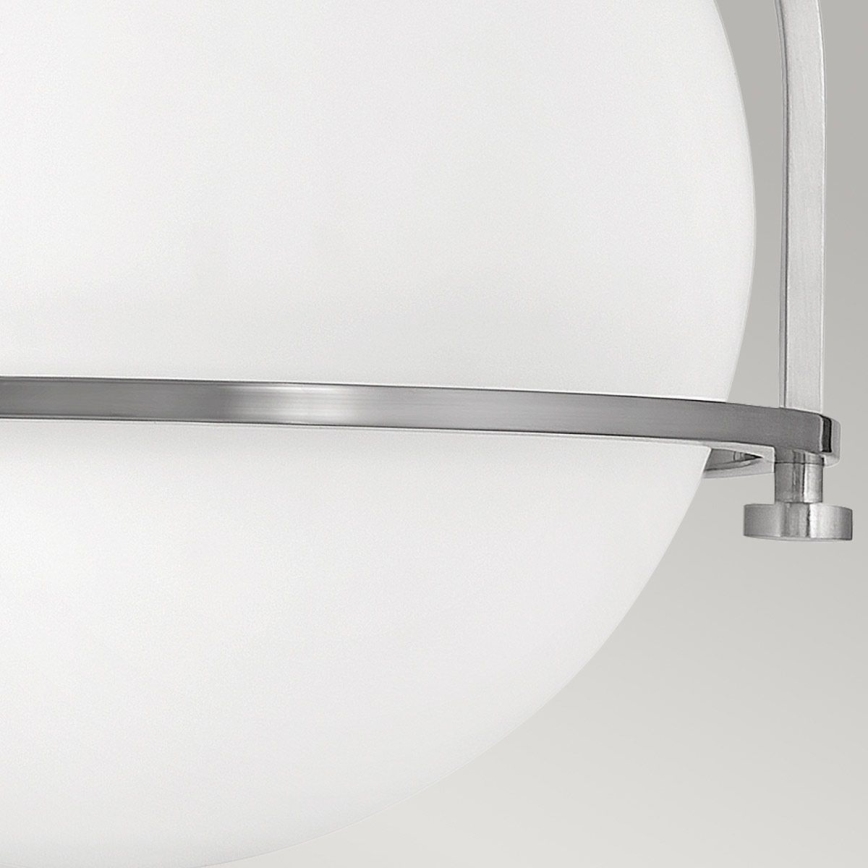 Quintiesse - Plafonnier SOMERSET 1xE27/60W/230V Ø 28,2 cm chrome mat