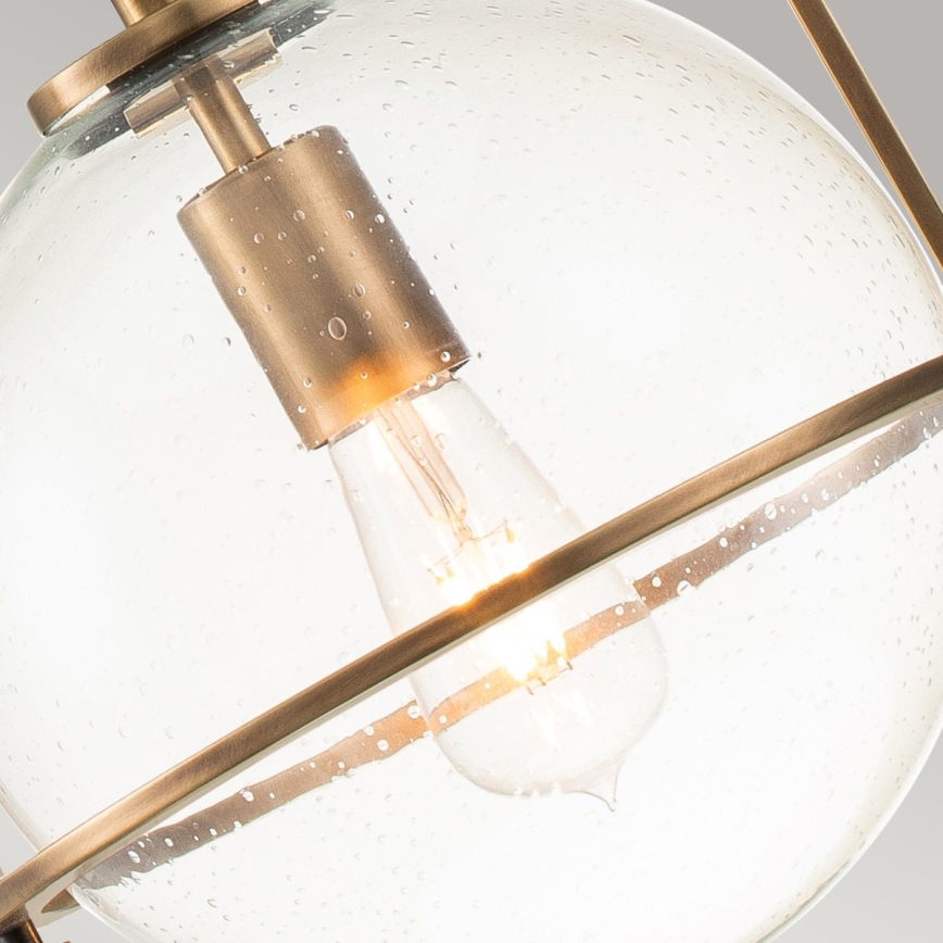 Quintiesse - Suspension sur tige SOMERSET 1xE27/60W/230V Ø 28,9 cm bronze