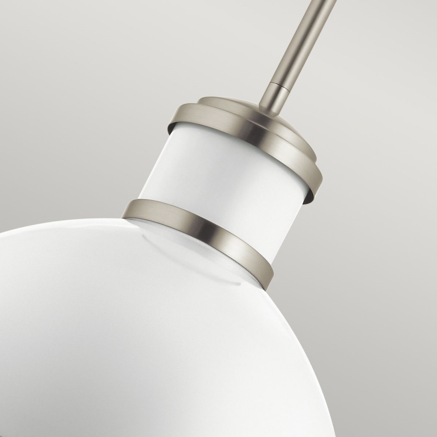Quintiesse - Lustre sur tige TOLLIS 1x E27/40 W/230 V Ø 40,8 cm chrome mat