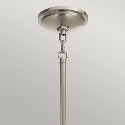 Quintiesse - Lustre sur tige TOLLIS 1x E27/40 W/230 V Ø 40,8 cm chrome mat