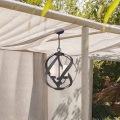 Quintiesse - Suspension d'extérieur suspendue par chaîne BLACKSMITH 3xE14/40W/230V Ø 40,7 cm IP44 noire