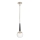 Quintiesse - Suspension sur tige MARILYN 1xE27/60W/230V Ø 19,5 cm chrome brillant/noir