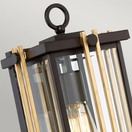 Quoizel - Applique murale d'extérieur GOLDENROD 1xE27/100W/230V IP44 noir/doré