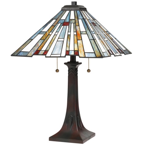 Quoizel - Lampe de table MAYBECK 2xE27/60W/230V
