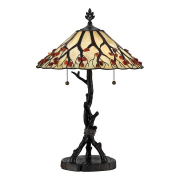 Quoizel - Lampe de table Tiffany WHISPERING 2xE27/60W/230V