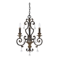 Quoizel - Lustre à chaîne MARQUETTE 3xE14/60W/230V bronze