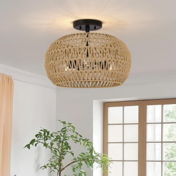 Quoizel - Plafonnier CASABLANCA 3xE27/60W/230V marron