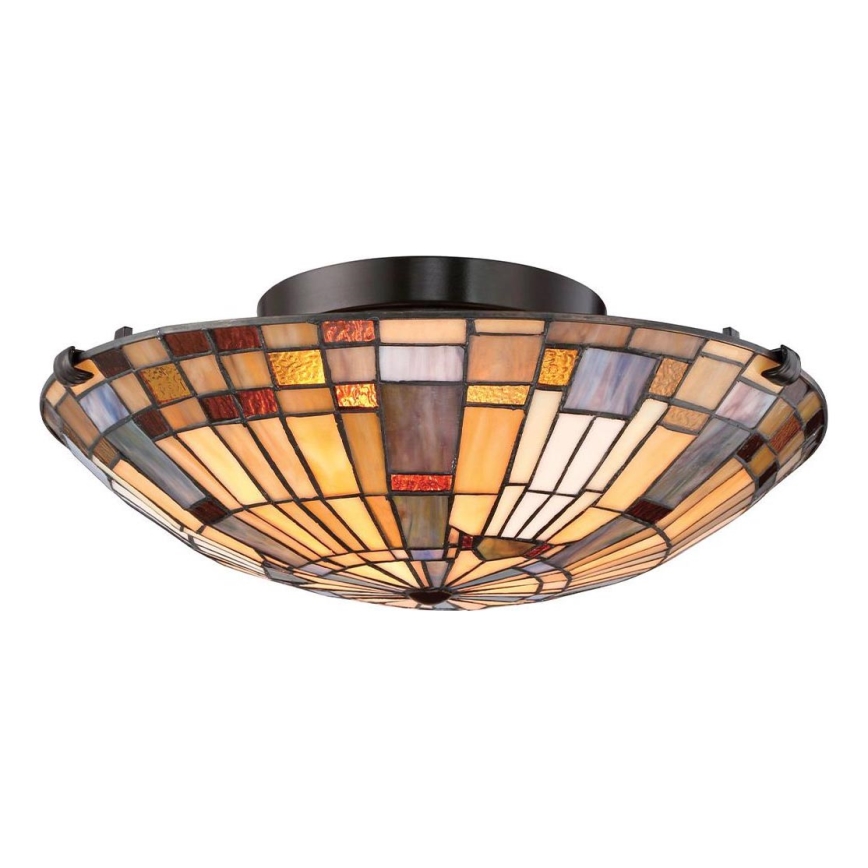 Quoizel - Plafonnier INGLENOOK 2xE27/60W/230V d. 40,7 cm
