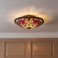 Quoizel - Plafonnier Tiffany LARISSA 2xE27/40W/230V Ø 41,2 cm