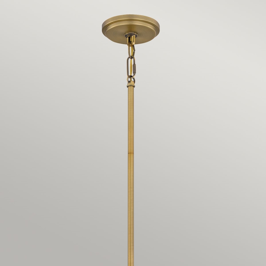 Quoizel - Suspension sur tige BRECKEN 2xE27/60W/230V doré/blanc