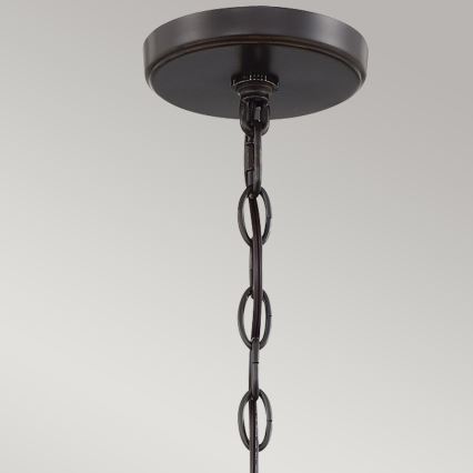 Quoizel - Lustre suspendu à chaîne CASABLANCA 3xE27/60W/230V marron