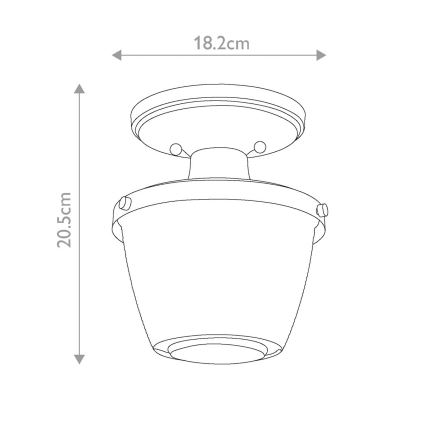 Quoizel - Plafonnier de salle de bain DUBLIN 1xE27/40W/230V IP44 doré