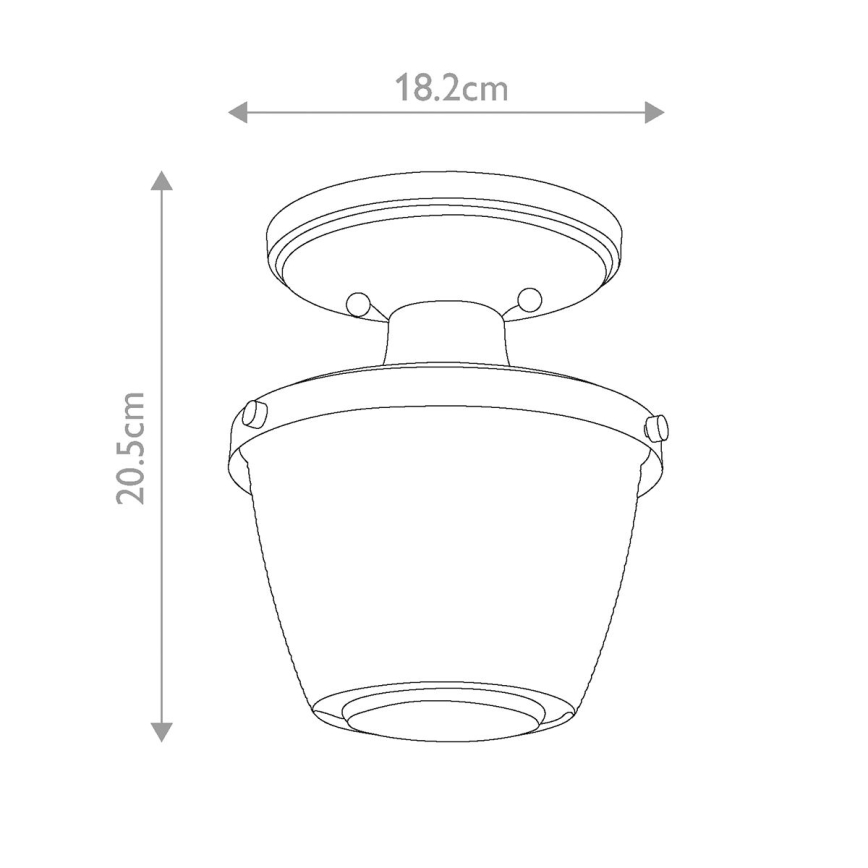 Quoizel - Plafonnier de salle de bain DUBLIN 1xE27/40W/230V IP44 doré