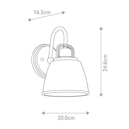Quoizel - Applique murale LED salle de bain DUBLIN 1xG9/3W/230V IP44 doré