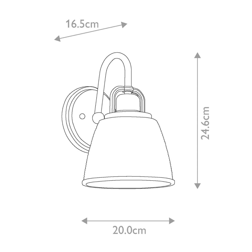Quoizel - Applique murale LED salle de bain DUBLIN 1xG9/3W/230V IP44 doré