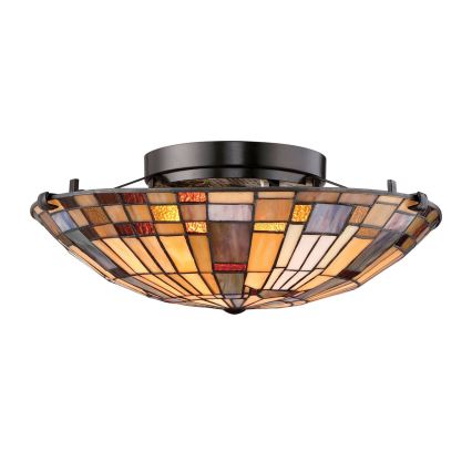 Quoizel - Plafonnier INGLENOOK 2xE27/60W/230V d. 40,7 cm