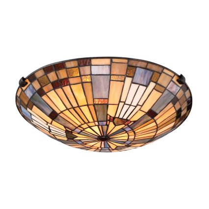 Quoizel - Plafonnier INGLENOOK 2xE27/60W/230V d. 40,7 cm