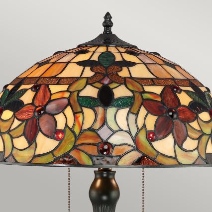 Quoizel - Lampe de table Tiffany KAMI 2xE27/60W/230V
