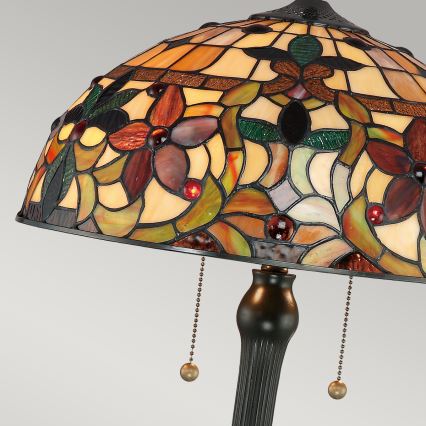 Quoizel - Lampe de table Tiffany KAMI 2xE27/60W/230V