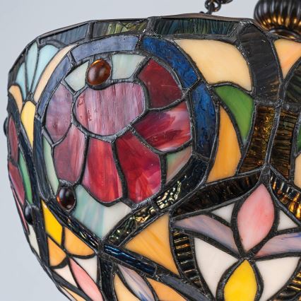 Quoizel - Plafonnier Tiffany LARISSA 2xE27/60W/230V Ø 35 cm