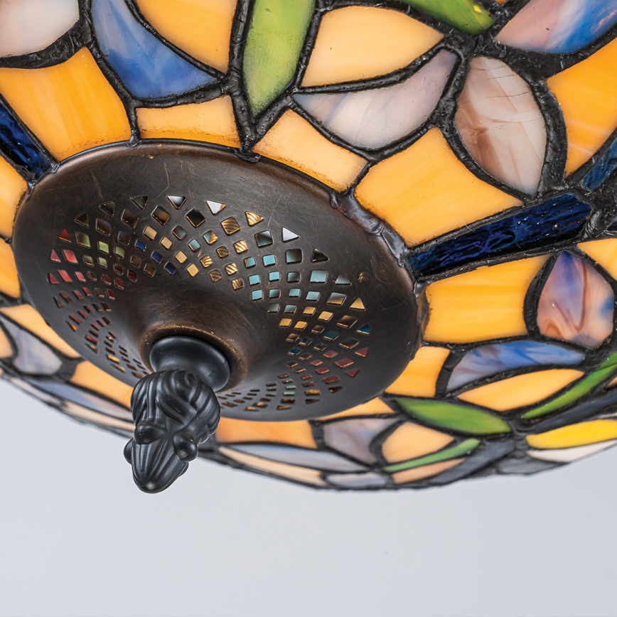 Quoizel - Plafonnier Tiffany LARISSA 2xE27/60W/230V Ø 35 cm
