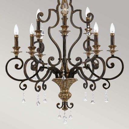 Quoizel - Suspension chaîne MARQUETTE 9xE14/60W/230V