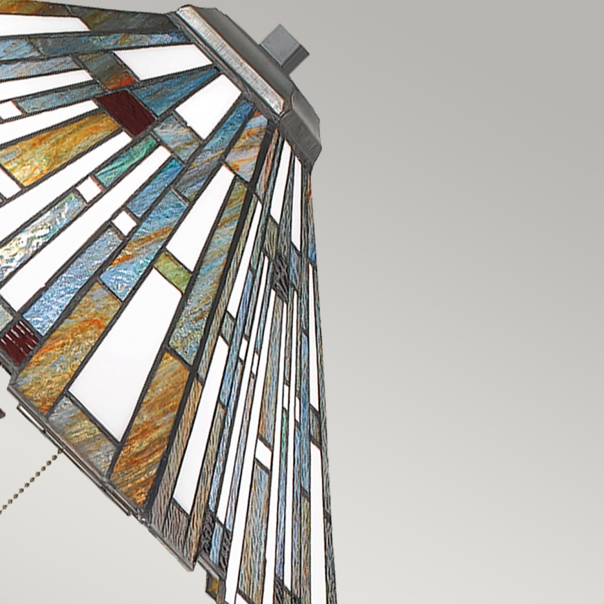 Quoizel - Lampadaire Tiffany MAYBECK 2xE27/60W/230V