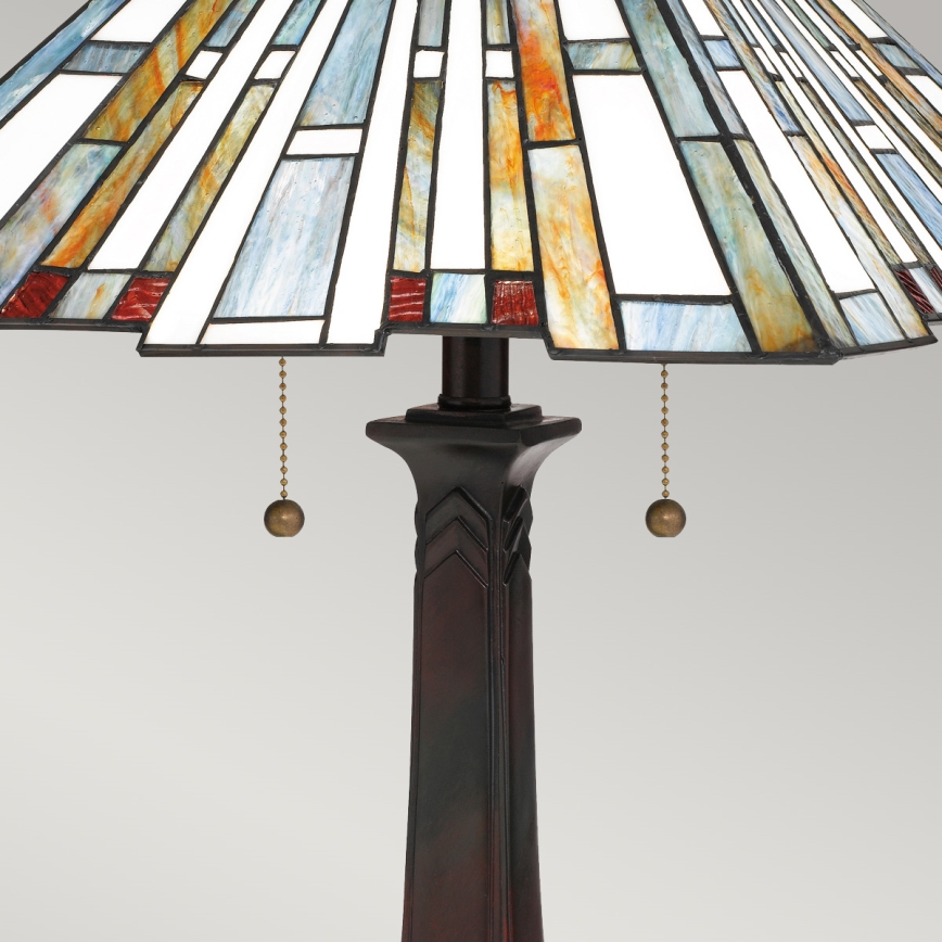 Quoizel - Lampe de table Tiffany MAYBECK 2xE27/60W/230V