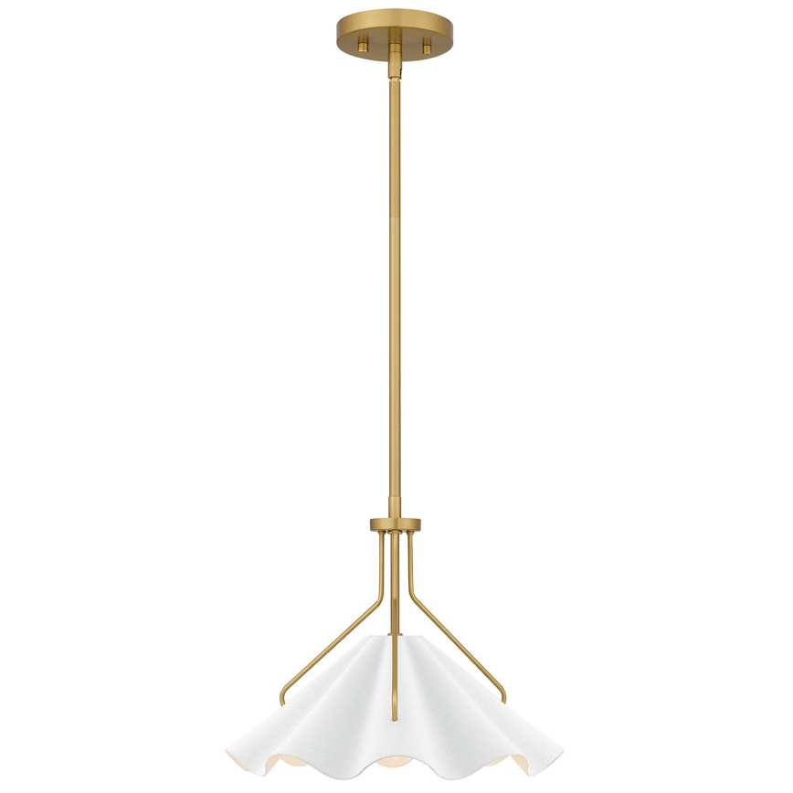 Quoizel - Suspension-barre MEJIA 1xE27/60W/230V d. 35,6 cm laiton
