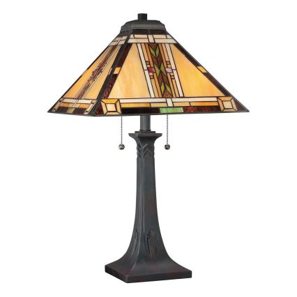 Quoizel - Lampe de table Tiffany NAVAJO 2xE27/60W/230V