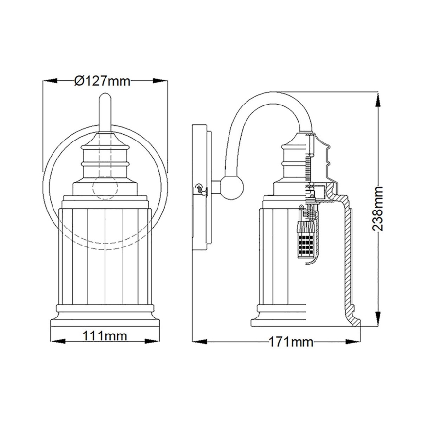 Quoizel - Applique murale salle de bain LED SWELL 1xG9/3W/230V IP44